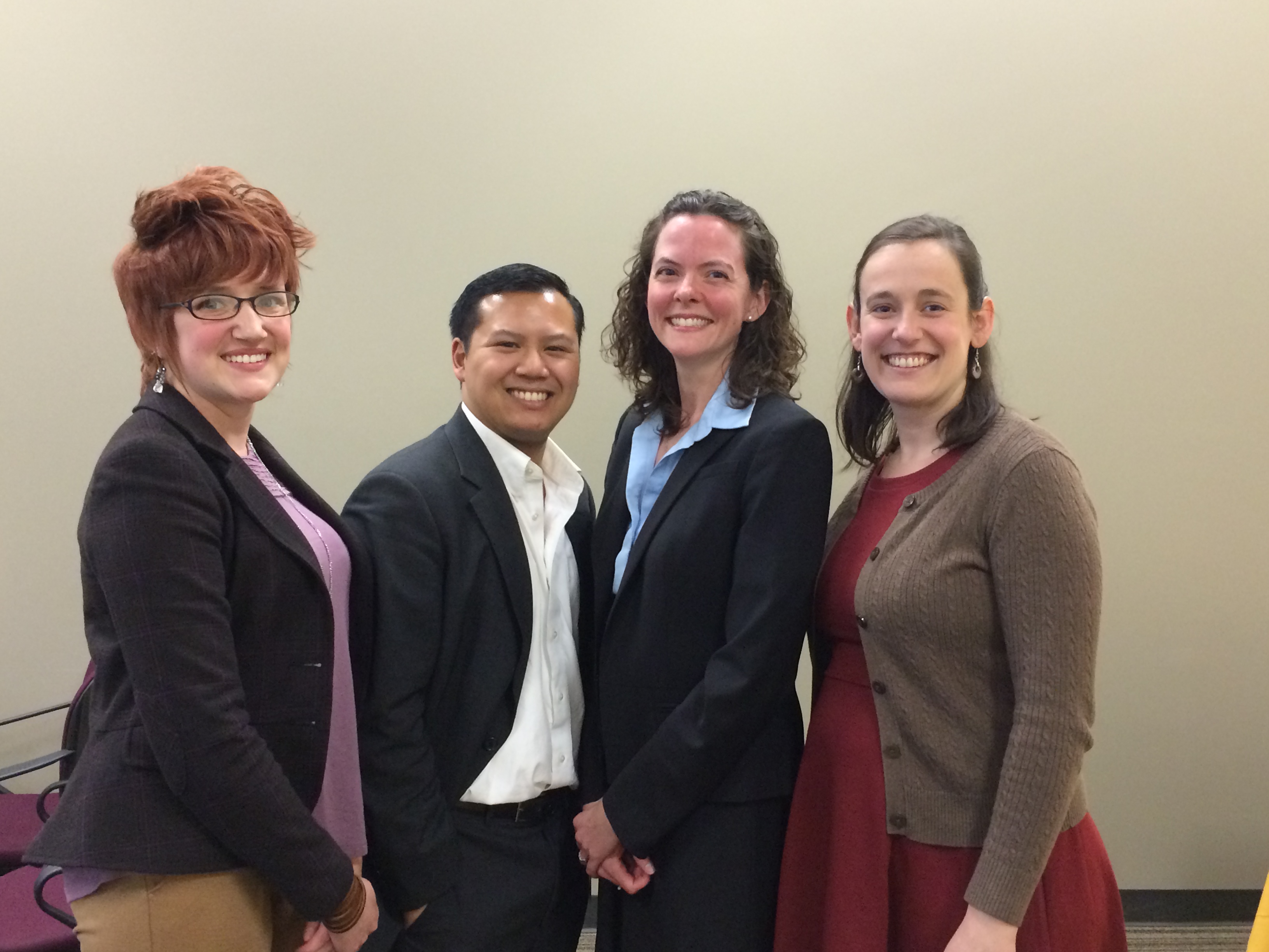 Winners of the 2016 3MT Maryland Competition: Ken Estrellas and Alexandra Pucsek